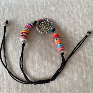 Trea Of Life Beaded Pull String Bracelet